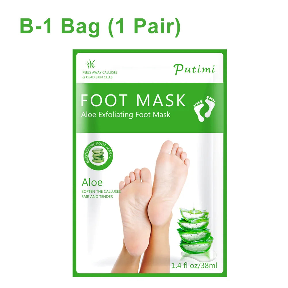 Exfoliating Foot Mask Foot SPA Pedicure Socks Exfoliation Scrub Remove Dead Skin Pedicure Socks Whitening Foot Foot Skin Care
