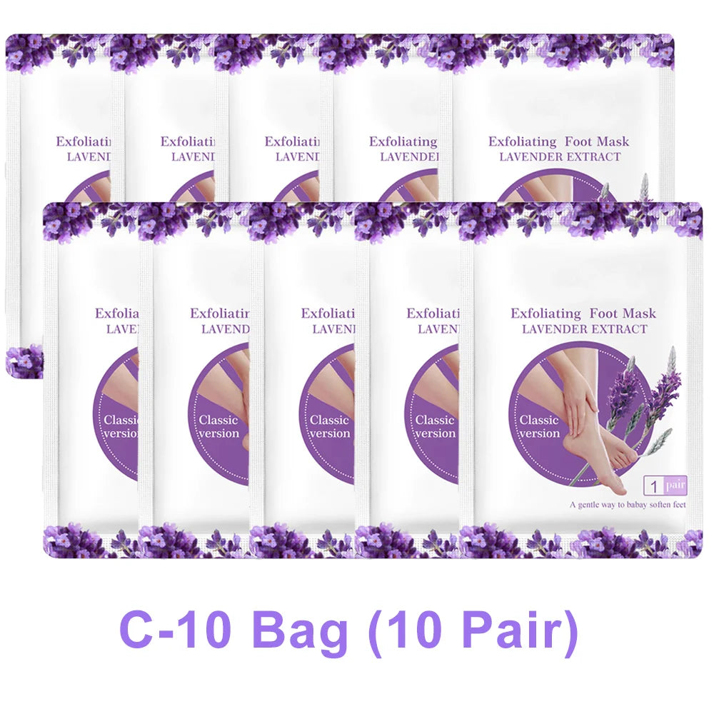 Exfoliating Foot Mask Foot SPA Pedicure Socks Exfoliation Scrub Remove Dead Skin Pedicure Socks Whitening Foot Foot Skin Care