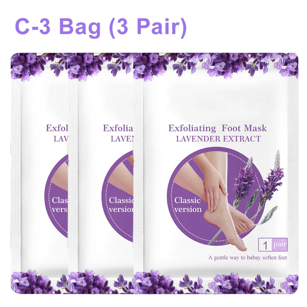 Exfoliating Foot Mask Foot SPA Pedicure Socks Exfoliation Scrub Remove Dead Skin Pedicure Socks Whitening Foot Foot Skin Care