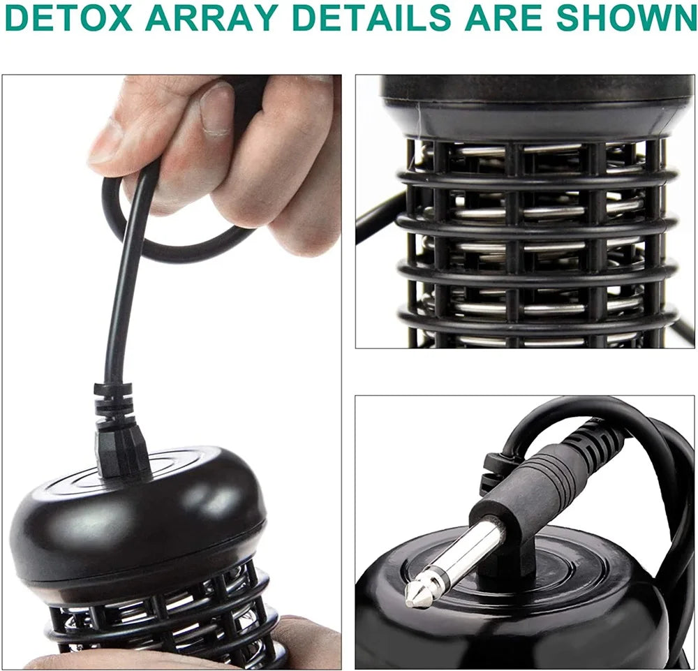Foot Detox Ionic Spa Machine Footbath Spa Detoxification Massager Mini Foot Bath Without Basin Therapy Arrays Aqua Massage Tools