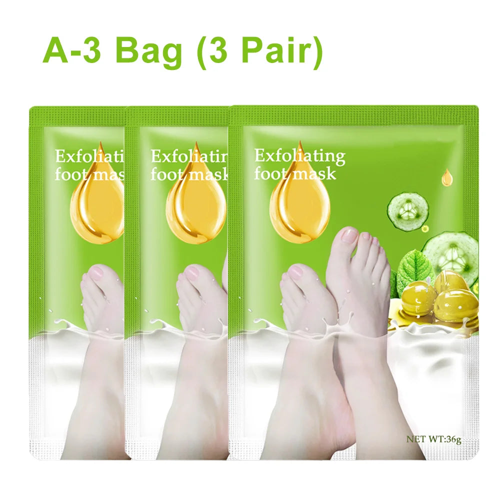 Exfoliating Foot Mask Foot SPA Pedicure Socks Exfoliation Scrub Remove Dead Skin Pedicure Socks Whitening Foot Foot Skin Care