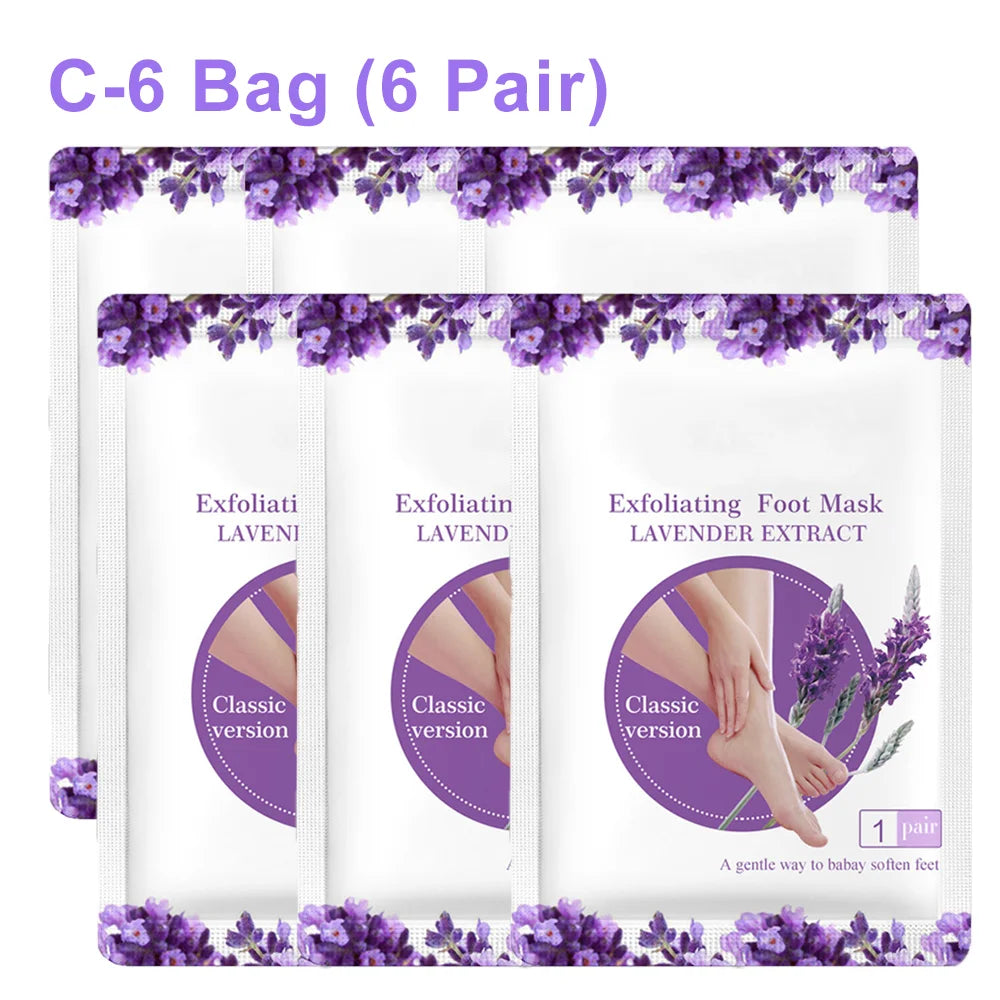 Exfoliating Foot Mask Foot SPA Pedicure Socks Exfoliation Scrub Remove Dead Skin Pedicure Socks Whitening Foot Foot Skin Care