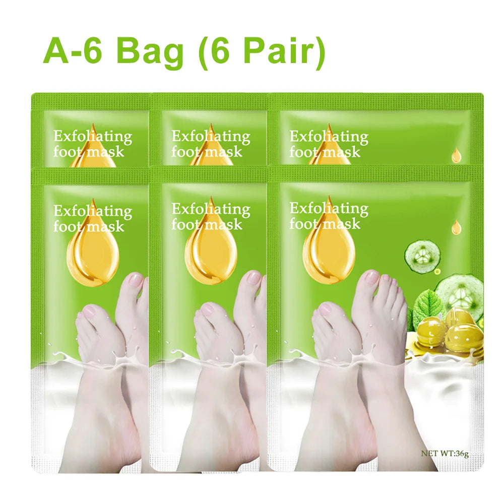 Exfoliating Foot Mask Foot SPA Pedicure Socks Exfoliation Scrub Remove Dead Skin Pedicure Socks Whitening Foot Foot Skin Care