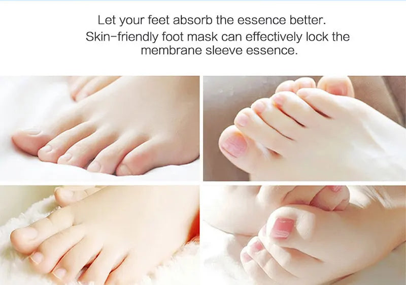 Exfoliating Foot Mask Foot SPA Pedicure Socks Exfoliation Scrub Remove Dead Skin Pedicure Socks Whitening Foot Foot Skin Care