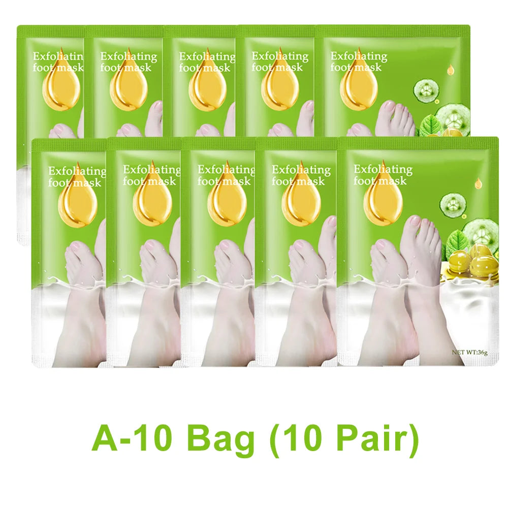 Exfoliating Foot Mask Foot SPA Pedicure Socks Exfoliation Scrub Remove Dead Skin Pedicure Socks Whitening Foot Foot Skin Care