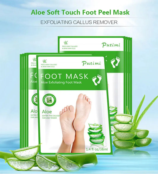 Exfoliating Foot Mask Foot SPA Pedicure Socks Exfoliation Scrub Remove Dead Skin Pedicure Socks Whitening Foot Foot Skin Care