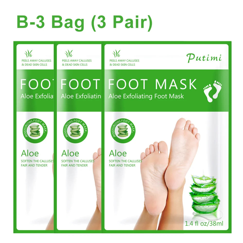 Exfoliating Foot Mask Foot SPA Pedicure Socks Exfoliation Scrub Remove Dead Skin Pedicure Socks Whitening Foot Foot Skin Care