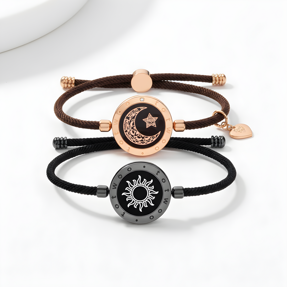 Sun-Moon Smart Sensing Couple Bracelet