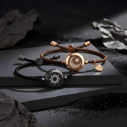 Sun-Moon Smart Sensing Couple Bracelet
