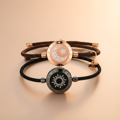 Sun-Moon Smart Sensing Couple Bracelet