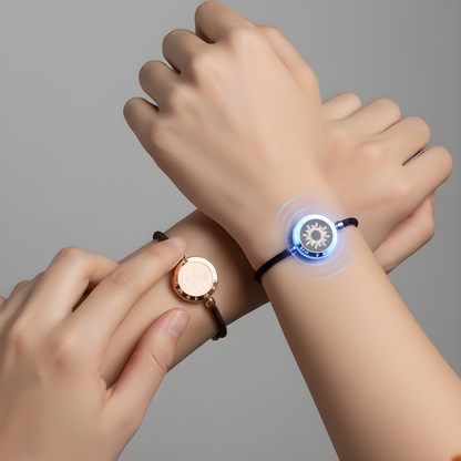 Sun-Moon Smart Sensing Couple Bracelet